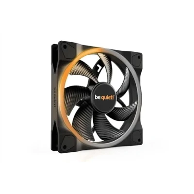 Image de be quiet! Light Wings 140mm PWM Ventilateur, éclairage ARGB, nombreuses couleurs et effets, 18 LED 7 pales de ventilateur optimisées, flux d&#039;air élevé, très silencieux, roulement Rifle