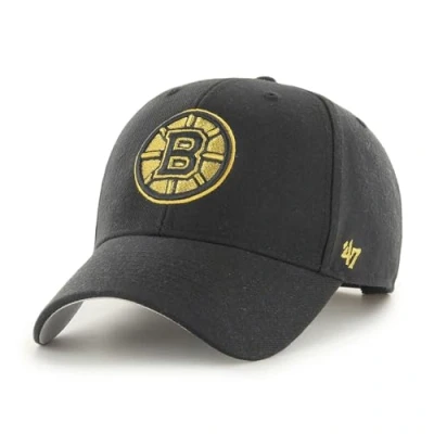 Image de &#039;47 Boston Bruins NHL Metallic Most Value P. Noir Casquette Snapback Réglable
