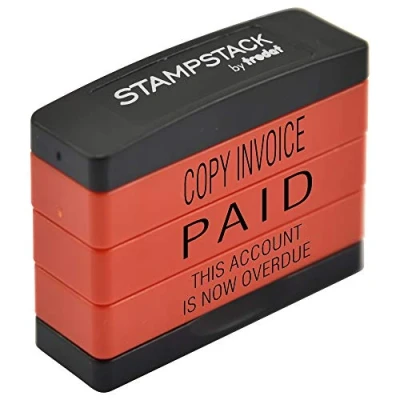 Image de Trodat 11167 Tampon 3 en 1 Copy Invoice/Paid/This Account is Now Overdue