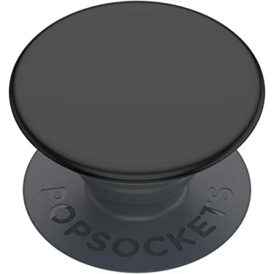 Image de PopSockets : PopGrip Basic Base et poignée extensibles pour smartphones tablettes [Top non remplaçable] Noir
