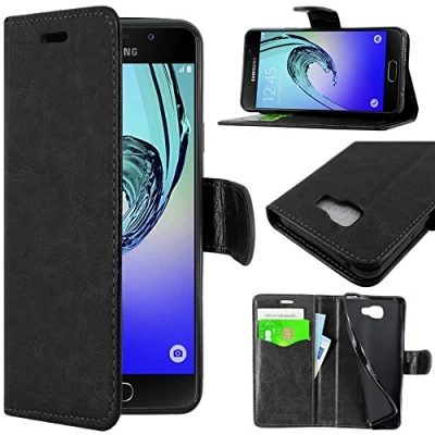 Image de ebestStar Coque Compatible avec Samsung A3 2016 Galaxy SM A310F Etui PU Cuir Housse Portefeuille Porte Cartes Support Stand, Noir [Appareil: 134.5 x 65.2 7.3mm, 4.7&#039;&#039;]