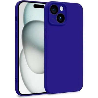 Image de MyGadget Coque pour iPhone 15 Case Protection Rigide Anti Choc avec Doublure Microfibre Violette