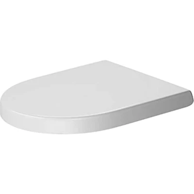 Image de Duravit Abattant WC Starck 2/Darling New, Toilette en Uréa Duroplast, Couvercle de avec Charnières Acier Inoxydable, Blanc