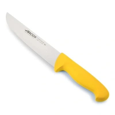 Image de Arcos Séries 2900 Couteau de Boucher à Steak Lame Acier Inoxydable Nitrum 210 mm Manche Polypropylène Couleur Jaune
