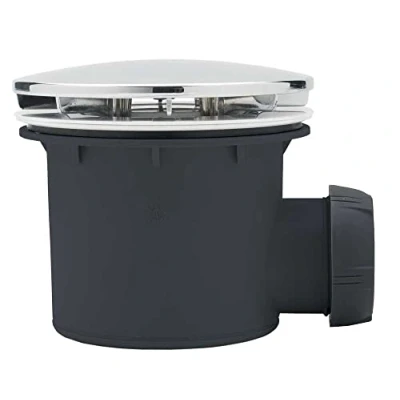 Image de Wirquin 30717829 Bonde douche diametre 90 Finition Champinon Chrome/Chrome
