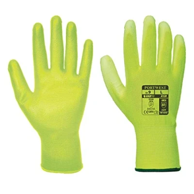 Image de Portwest Pu Palm Glove Gant De Protection Unisexe Adulte, XL, Jaune