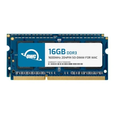 Image de OWC 32GB (2x16GB) PC3 12800 DDR3L So DIMM 1600MHz 204 Pin CL11 Memory Upgrade Kit for 2015 iMac, (OWC1600DDR3S32P)