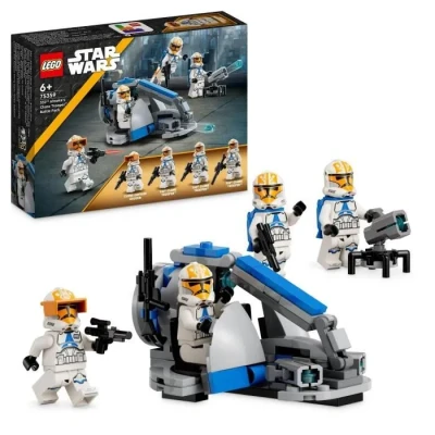 Image de LEGO® Star Wars 75359 Pack de Combat des Clone Troopers la 332e Compagnie d’Ahsoka, Jouet avec Véhicule Speeder