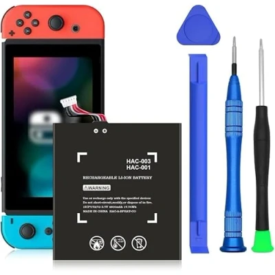 Image de HAC 003 Batterie Li ion 4800 mAh pour Nintendo Switch 2017 Game Console 001, 003, A BPHAT C0 S JP interne avec kit d&#039;outils