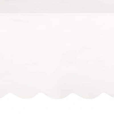 Image de Unique Party Nappe en Papier 2,74 m x 1,37 Bord Festonné Blanc, 73951, White