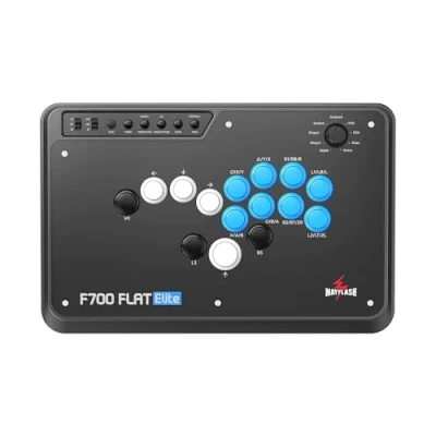 Image de MAYFLASH F700 FLAT Elite Wireless Leverless All Button Controller with Sanwa buttons Compatible PS5, PS4, PC, Xbox Series S/X, Switch and more Support Bluetooth, 2.4G Wired