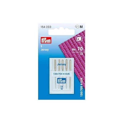 Image de Prym Consumer Europe GmbH 154233 Aiguilles spéciales pour Machines à Coudre 130/705 « Jersey », 70, Acier, Silver, Taille Unique