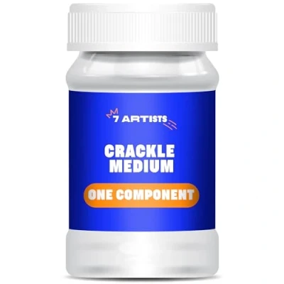 Image de 7 Artists Medium Acrylique Craqueler 100 ml Vernis Craquelé a Craqueleur Effet Médium à Craquelure Craquele