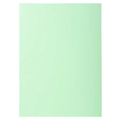 Image de Exacompta Réf. 850104E Paquet de 100 sous chemises SUPER 60 g/m2 aux couleurs pastel certifiées PEFC™ dimensions 22 x 31 cm pour format A4 couleur vert clair