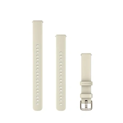 Image de Garmin Bracelet silicone Lily 2 Blanc coco avec boucle cream gold