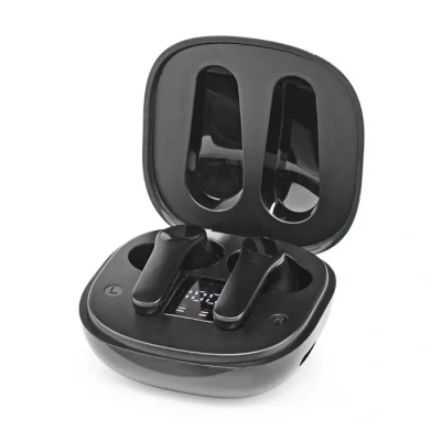 Image de NEDIS Écouteurs sans fil Bluetooth 3 paires d&#039;embouts (S/M/L) Noir
