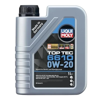Image de Liqui Moly Top Tec 6610 0W 20 1I Huile moteur 21660 TOYOTA: Yaris III 3/5 portes, Auris Break, Prius Plus, SUZUKI: SWIFT 4, SX4 II S Cross