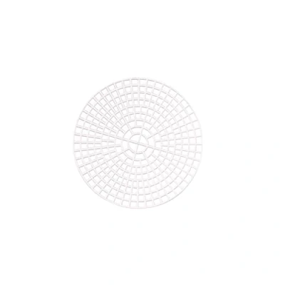 Image de Vaessen Creative Lot de 10 toiles en plastique, forme cercle, feuilles maille souple pour travaux manuels, broderie et point croix, diamètre 7,5 cm, transparent