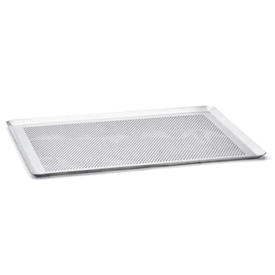 Image de De Buyer Plaque pâtissière en aluminium perforée aux bords pincés 40 x 30 cm , Argent