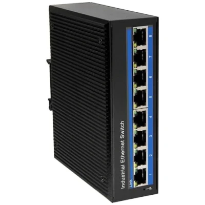 Image de LogiLink NS203P Commutateur Gigabit Ethernet Industriel 8 Ports 10/100/1000 Mbps, PoE (Power Over Ethernet)