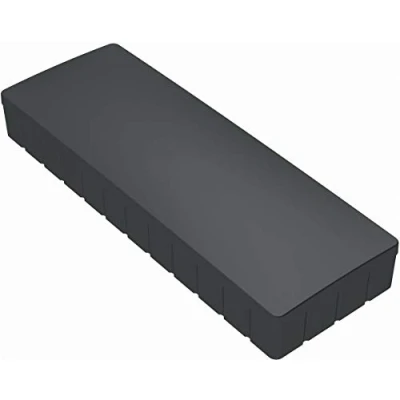 Image de MAUL Aimants MAULsolid 54 x 19 mm (10 Pièces), Mini en Plastique avec Grande Force d&#039;Adhérence, Puissants pour Tableau Blanc, Idéal le Bureau et l&#039;Atelier, Noir