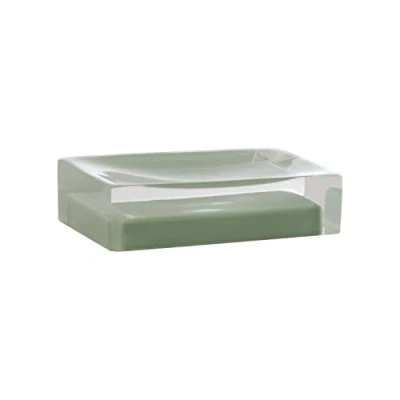 Image de GEDY Auckland Porte Savon en résine Couleur Vert Menthe, Dimensions 3 x 11 7 cm et Poids 0,15 kg