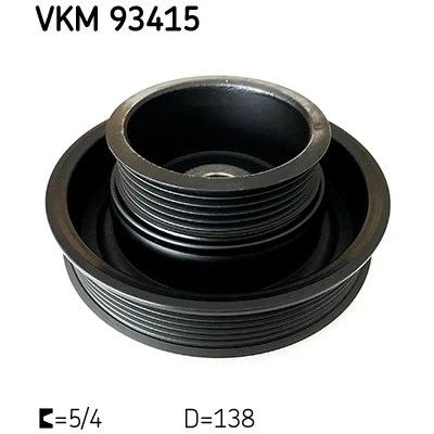 Image de SKF VKM 93415 Poulie Damper 131.10 / 79.5mm 5, 6 FORD: FIESTA Fusion Break, Focus Mk1 3/5 portes