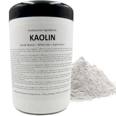 Image de Snadi Argile Kaolin Blanche 500 g Soin de la peau et des cheveux Exfoliant adoucissant Rajeunit, apaise adoucit
