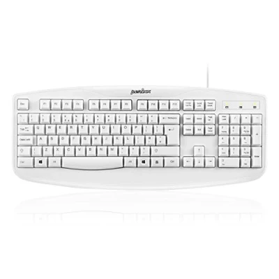 Image de Perixx PERIBOARD 511PLUS FR, Clavier etanche pleine taille Certifiee avec IP65 standard filaire USB Bla...