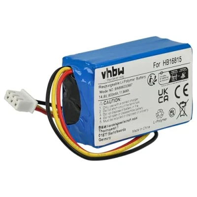 Image de vhbw Batterie Compatible avec Hobot 298, 368, 388 Robot électroménager (800mAh, 14,8V, Li ION)