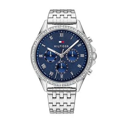 Image de Tommy Hilfiger Montre Analogique Multifunction à Quartz pour femme avec Bracelet en Acier Inoxydable argenté 1782141