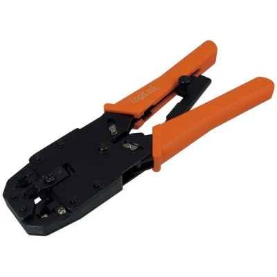 Image de Pince à sertir universelle en métal pour câbles RJ45 RJ12 RJ11 4P4C 4P2C LOGILINK