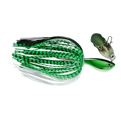 Image de Rapala Leurre de Pêche Rap V Pike Bladed Jig Construction sans Plomb (Bismuth) Eau Douce Coulant Profondeur Nage Variable Taille 10cm / 28g Fabriqué en Estonie Baby Bass