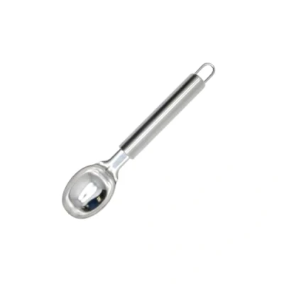 Image de Fackelmann 670445 cuillère à glace, pour glace en inox, proportionneuse , Acier inoxydable, Argenté, 19,2 x 4,2 2,7 cm