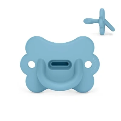 Image de Suavinex, Sucette Tout Silicone, pour Bébé 6/18 Mois, avec Tétine Symétrique SX Pro, Réversible, Super Douce et Souple, Idéal Dormir, Respecte le Développement Buccodentaire, Butterfly, Infinity Blue