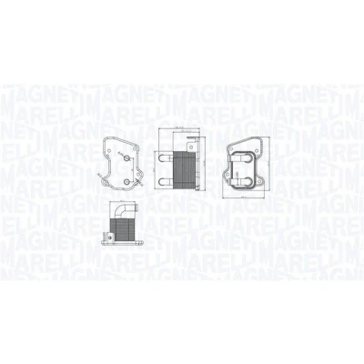 Image de MAGNETI MARELLI 350300002200 Radiateur d&#039;Huile OPEL: Astra H 3/5 portes, GTC, Van