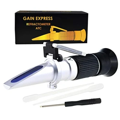 Image de GAIN EXPRESS Réfractomètre antigel pour Batterie Automobile 3 en 1, 60 0 C Éthylène / 50 Propylène Glycol 1,100 1,400 Fluides Batteries