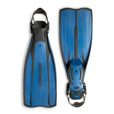 Image de Cressi Pro Light Palme réglables Mixte, Noir/Bleu, M/L