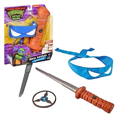 Image de Tortues Ninja, Armes de combats, Arme signature ton héros, Leonardo, Jouet pour enfants dès 4 ans, Giochi Preziosi TU8061