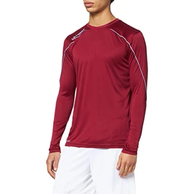 Image de uhlsport Stream 22 Langarm Maillot Homme, Bordeaux/Skyblau, m