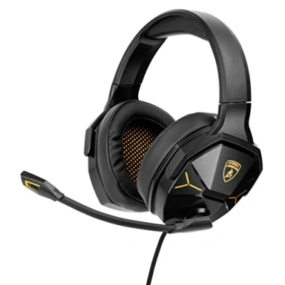 Image de Automobili Lamborghini Casque de Jeu avec Microphone pour PC PS4 PS5 Xbox Smartphone Nintendo Switch Multi Plate Forme Haute fidélité