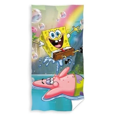 Image de Carbotex Serviette de bain Bob l&#039;éponge SBOB235009 R 70 x 140 cm