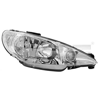 Image de TYC 20 6155 05 2 Phares droit H7/H7 pour circulation à droite sans moteur électrique PEUGEOT: 206 3/5 portes, SW, Van