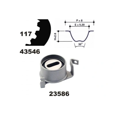 Image de MAPCO 23546 Kit de distribution 117 PROTON: Persona 400 3/5 portes, MITSUBISHI: Lancer 5 Limousine