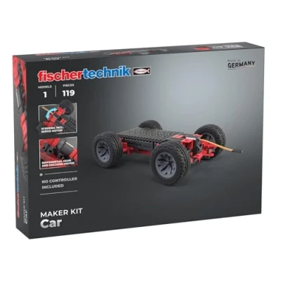 Image de fischertechnik Maker kit Car 571900 — Robot programmable, de Construction pour Les passionnés Technologie, à partir 14 Ans