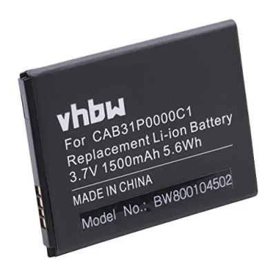 Image de vhbw 1x Batterie Compatible avec Alcatel One Touch OT 4007O, 4007x, 4007d, 4007a, 4007 téléphone Portable (1500mAh, 3,7V, Li ION)