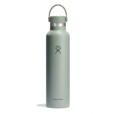 Image de HYDRO FLASK Standard Mouth Gourde Isotherme 709 ml (24 oz) Bouteille Inox à Isolation Sous Vide Bouchon Antifuite et Revêtement par Poudre Agave