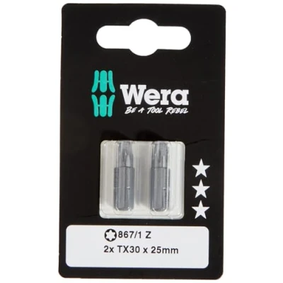 Image de Wera 05073316001 867/1 Embouts TORX Z SB, TX 30 x 25 mm, Gris