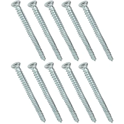 Image de AERZETIX C48385 Lot de 10 Vis d&#039;ancrage direct pour béton Ø7.5x102mm tête fraisée conique à empreint étoile T30 fixation directe sans cheville