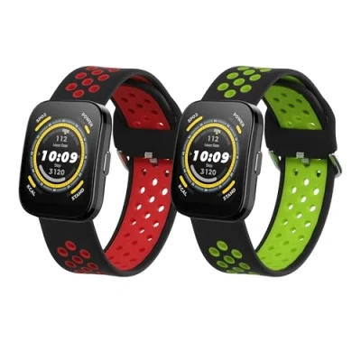Image de kwmobile Bracelet Compatible avec Huami Amazfit Bip 5 Unity/Amazfit / GTR 4 2X de Rechange en Silicone pour Fitness Tracker